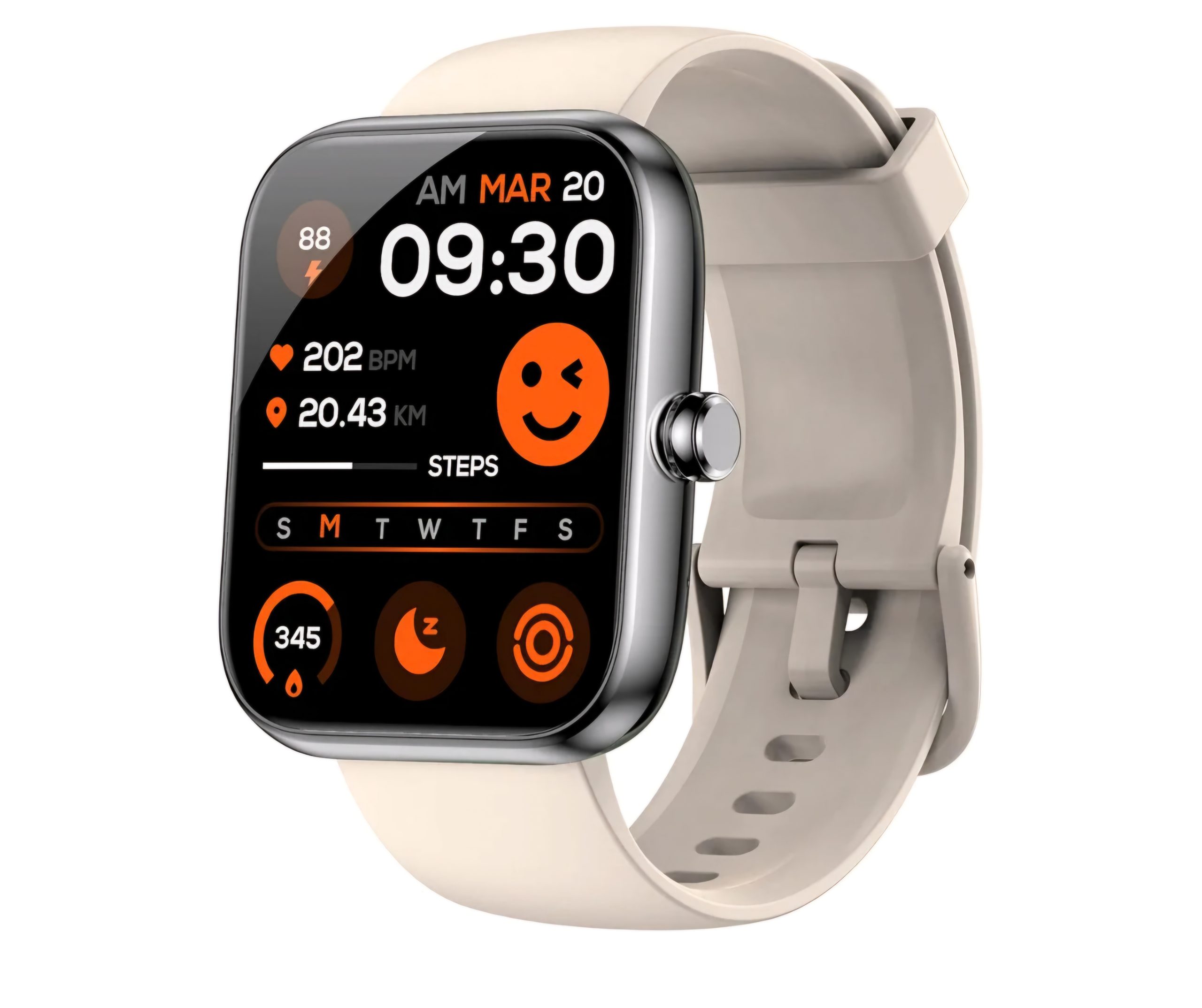 Read more about the article Smart Watch, 1.83″ HD Beige