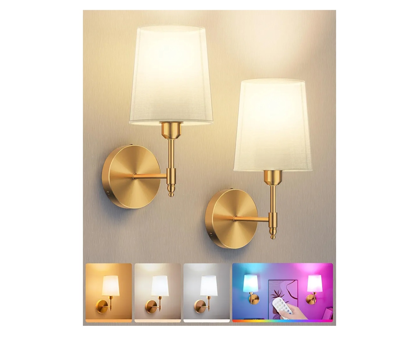 Read more about the article ouyulong battery operated wall sconces set of two